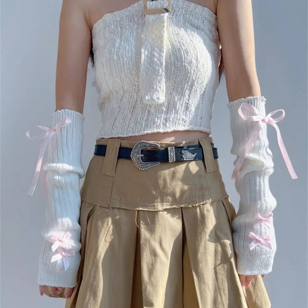 Streetwear Elastic Knitted Bow - Street Fashion In Korea recension och pris