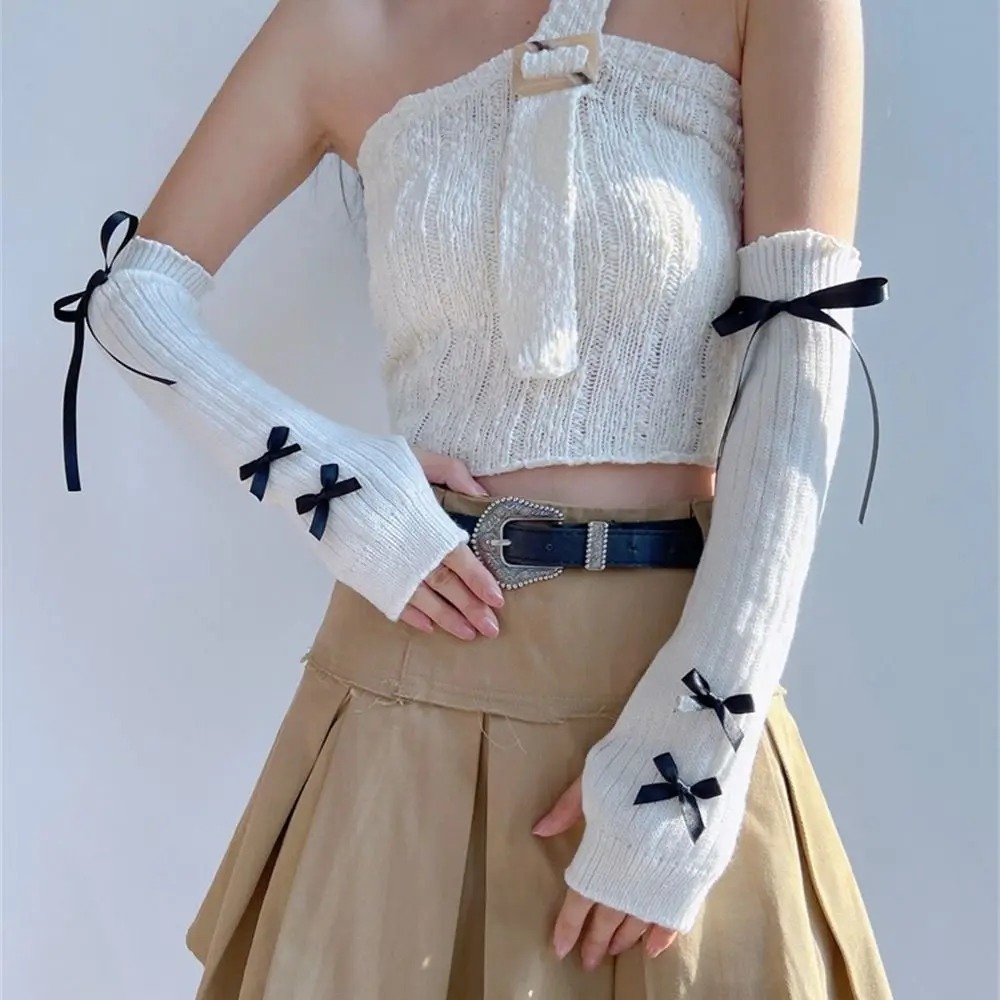 Streetwear Elastic Knitted Bow - Street Fashion In Korea recension och pris