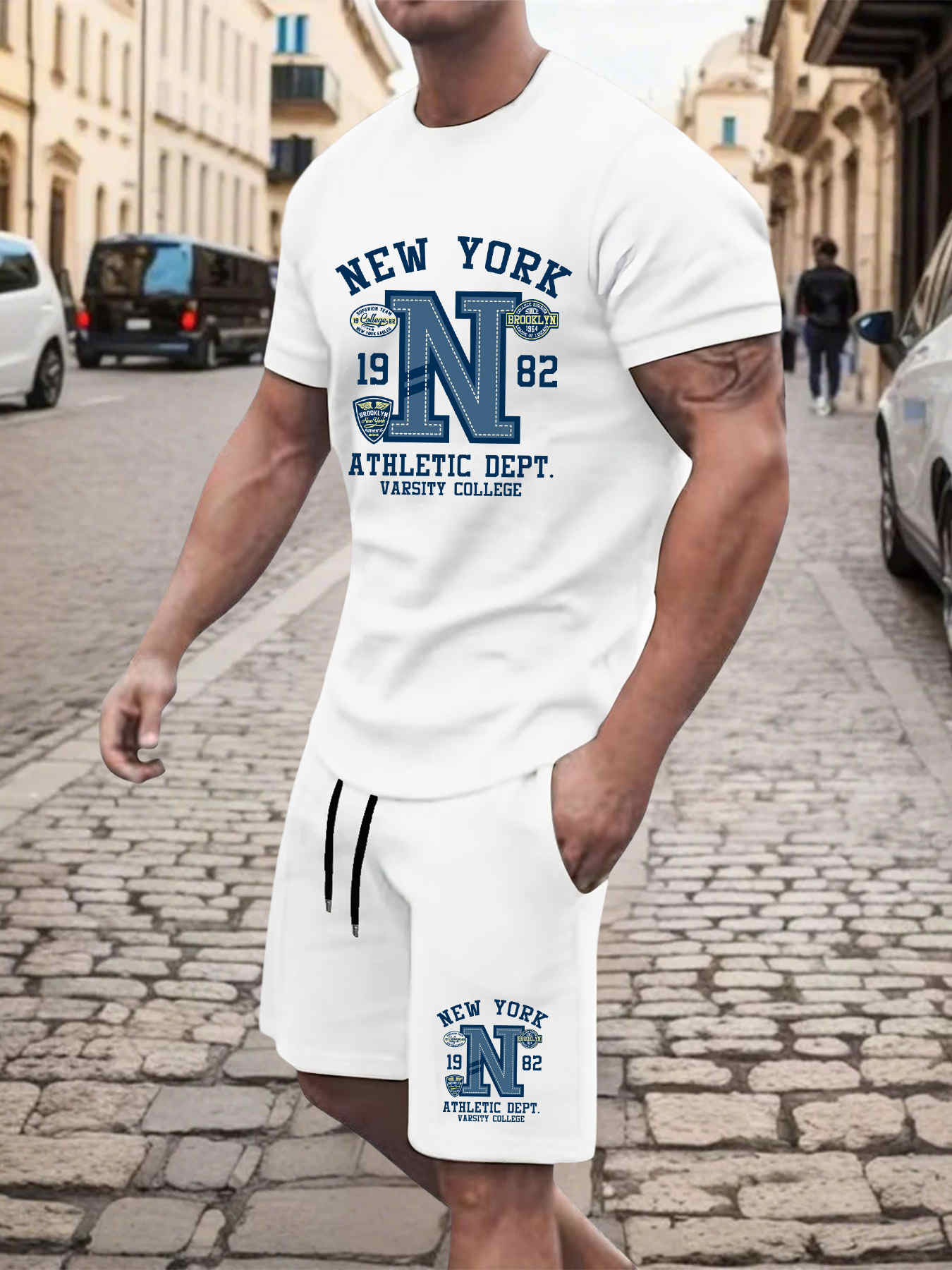 2025 New Summer Mens Set High  - Street Fashion New York 2025 recension och pris