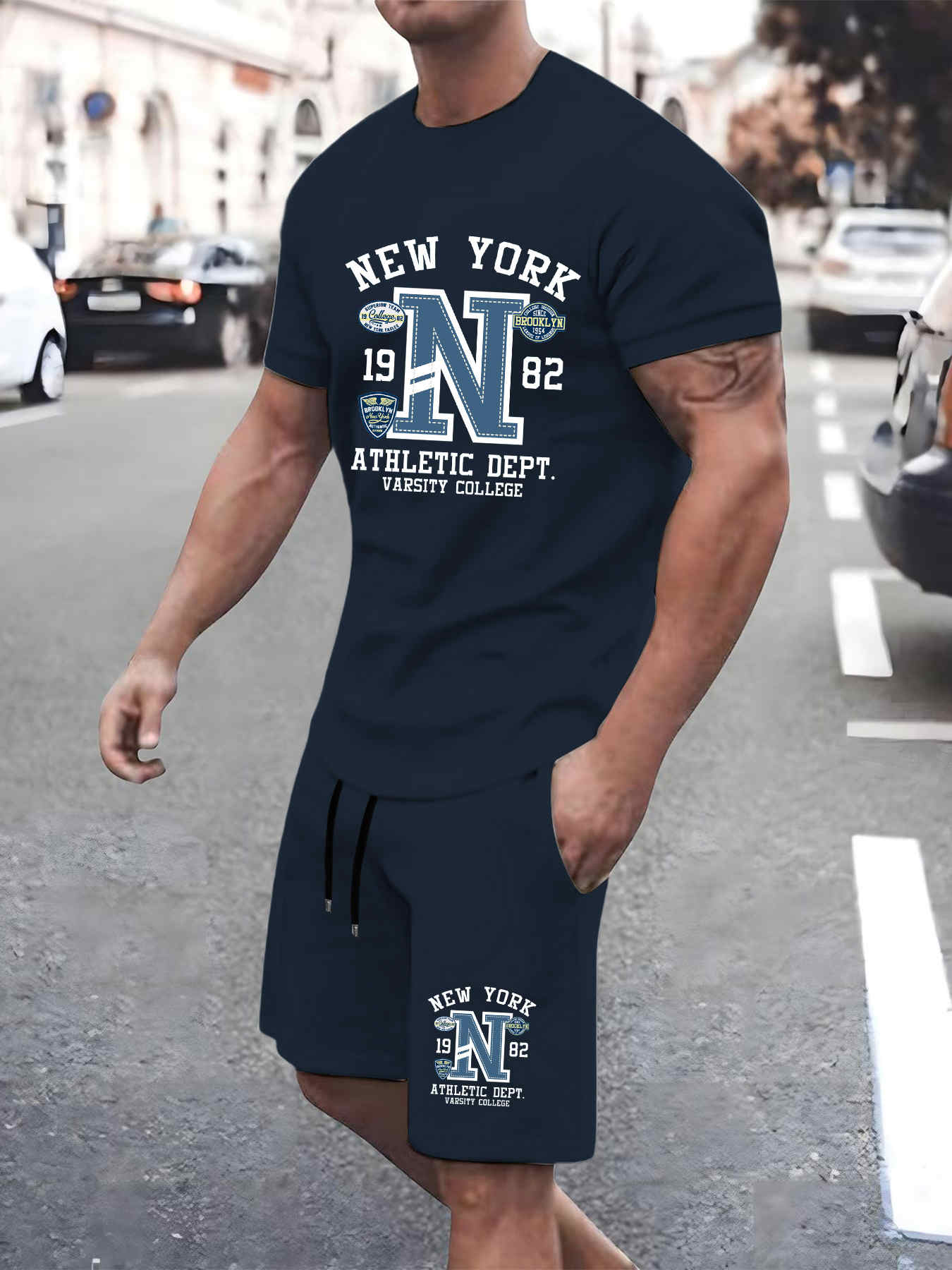 2025 New Summer Mens Set High  - Street Fashion New York 2025 recension och pris