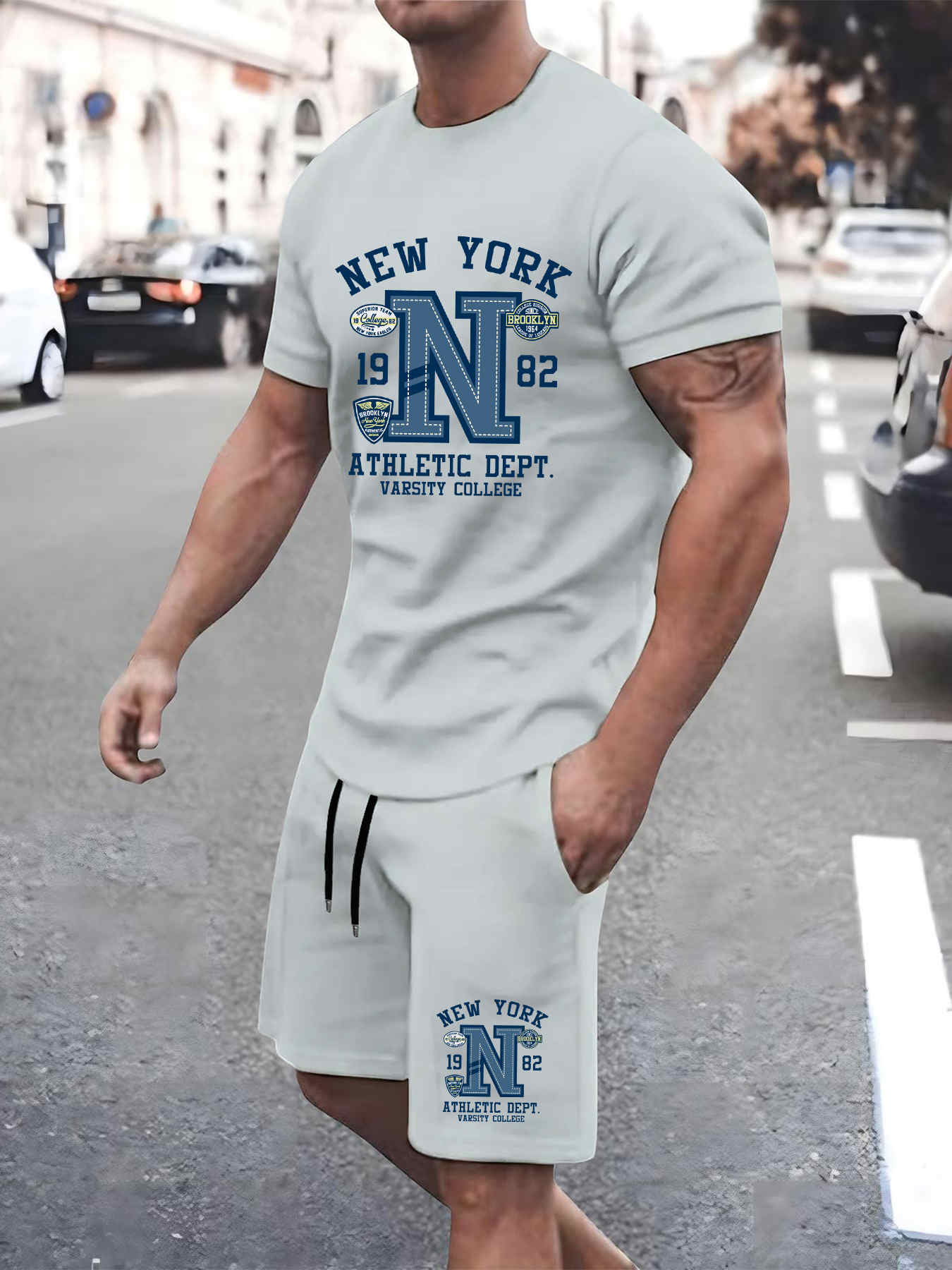 2025 New Summer Mens Set High  - Street Fashion New York 2025 recension och pris