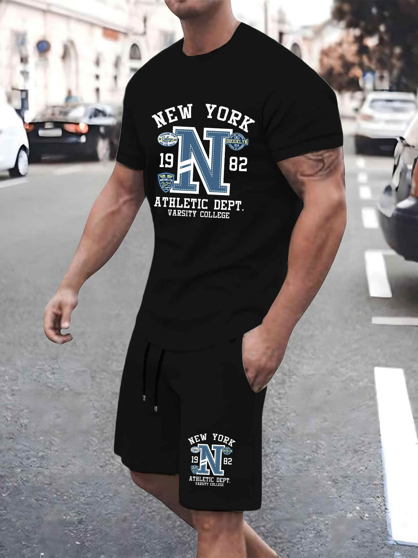 2025 New Summer Mens Set High  - Street Fashion New York 2025 recension och pris