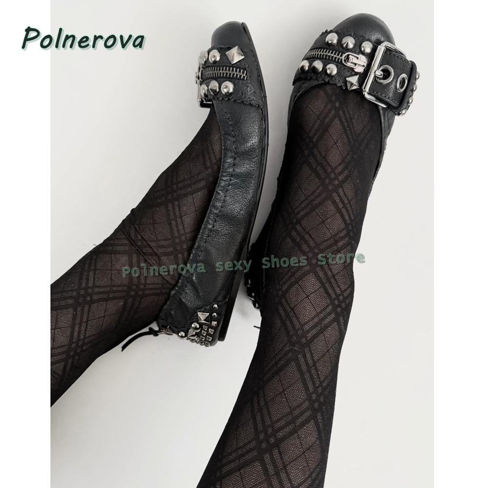 Rivet Belt Buckle Mary Jane Sh - Street Fashion Women recension och pris