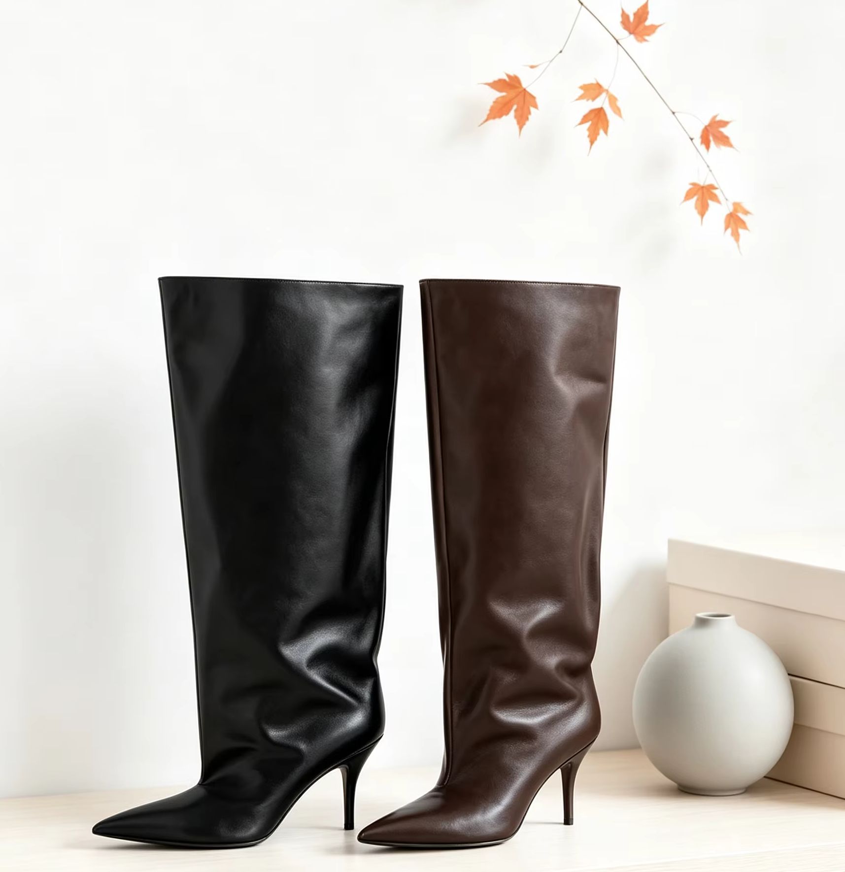 Slouch Wide Cuff Knee High Boo - Street Fashion Ladies recension och pris
