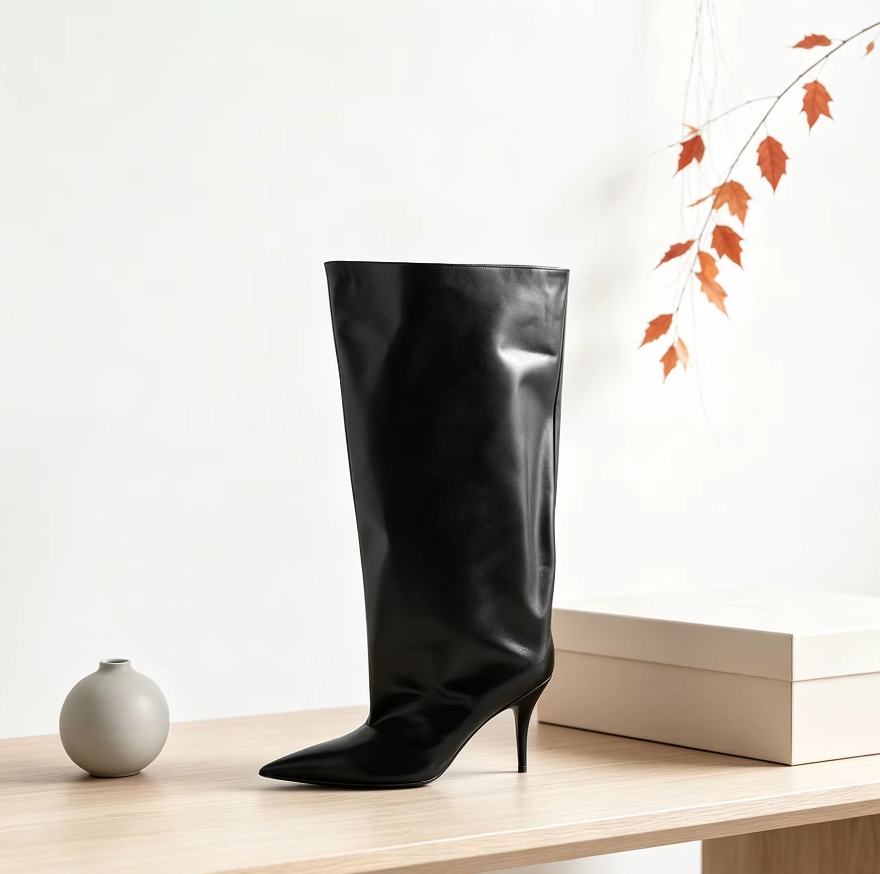Slouch Wide Cuff Knee High Boo - Street Fashion Ladies recension och pris