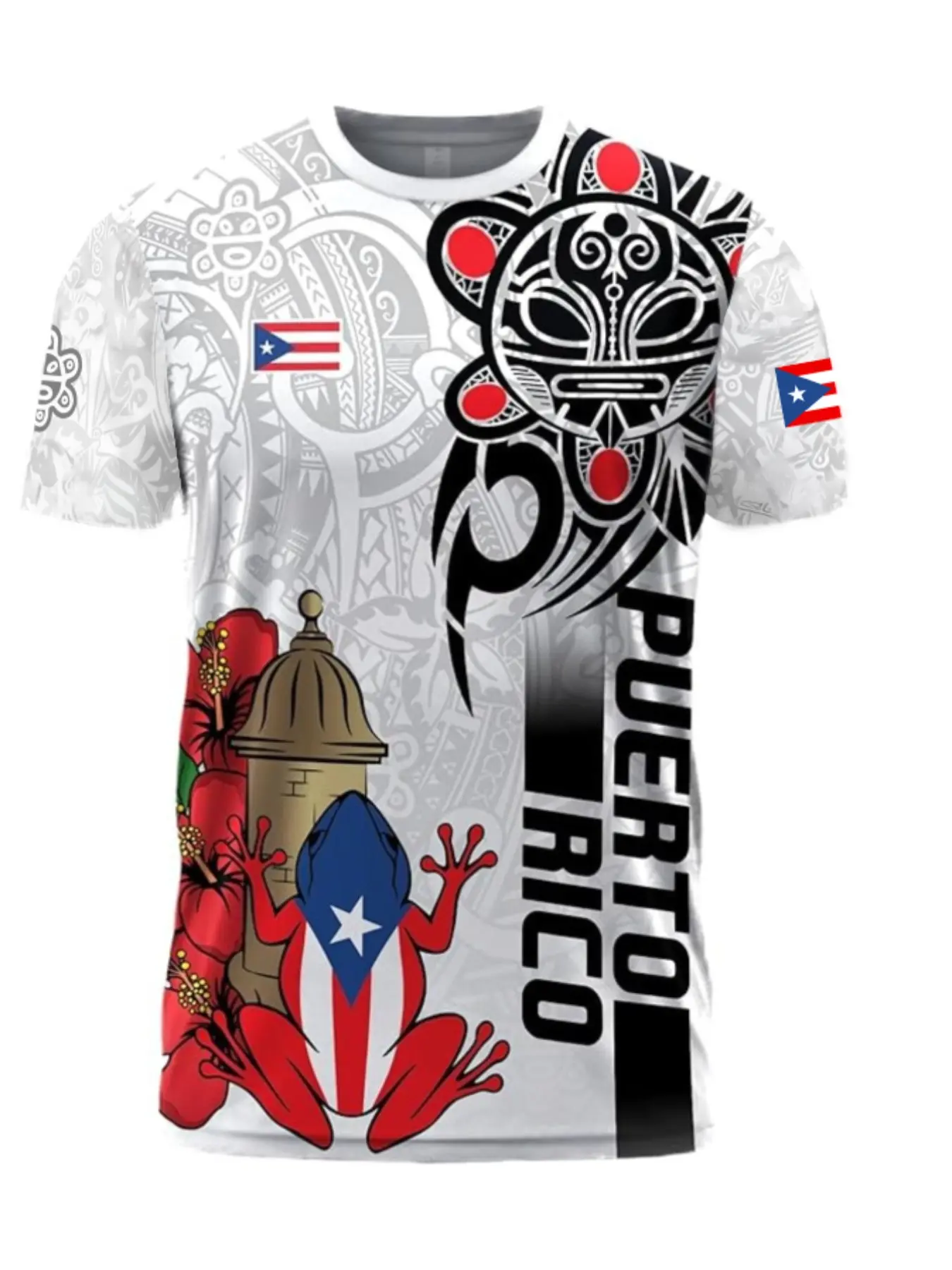 Men's Puerto Rican Pattern T-S - Street Fashion Culture recension och pris