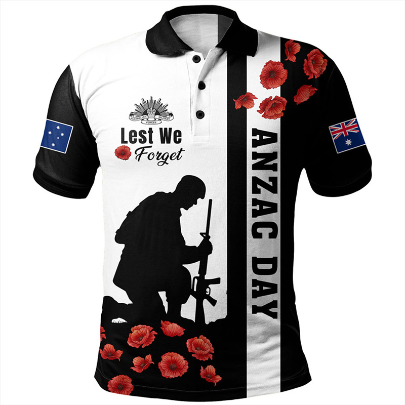 Lest We Forget Anzac Day Polo  - Street Fashion Men 2025 recension och pris