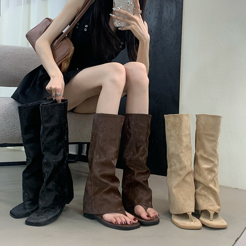 Hollow Out Women's Boots Velve - Street Fashion In Korea recension och pris
