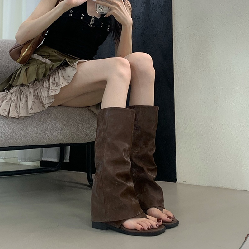 Hollow Out Women's Boots Velve - Street Fashion In Korea recension och pris