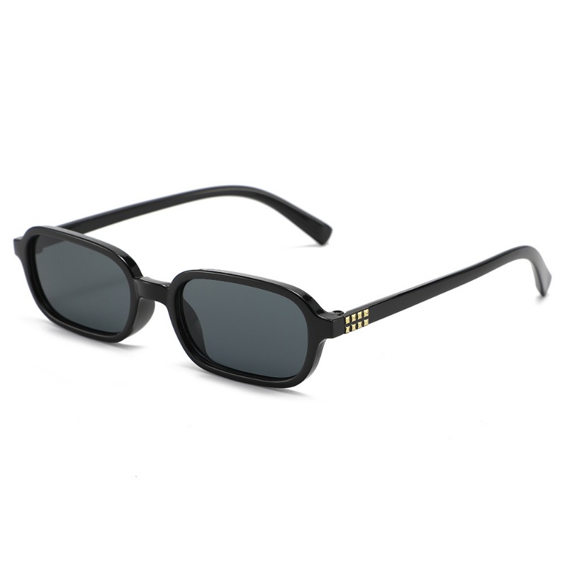 New Small Square Frame Sunglas - Street Fashion Photography recension och pris