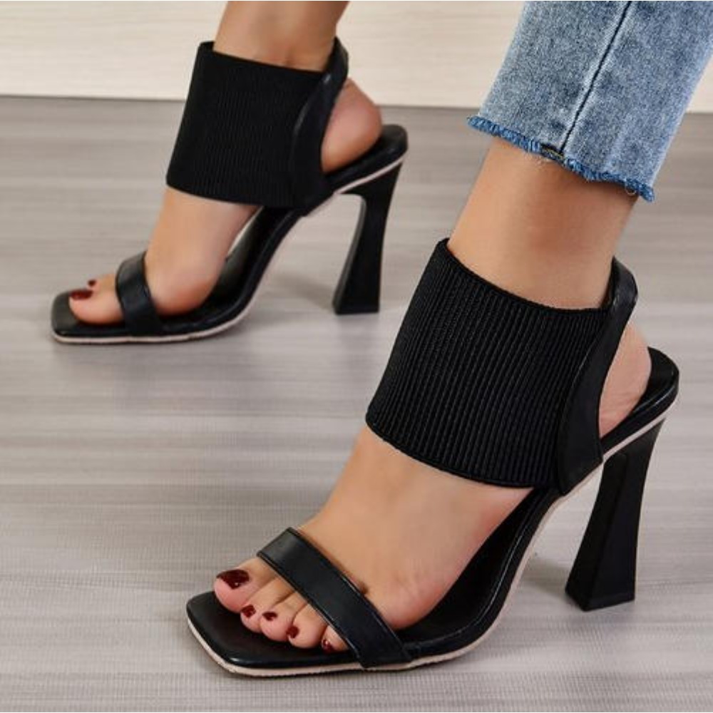 Square Toe High Heeled Sandal  - Street Fashion Rome recension och pris