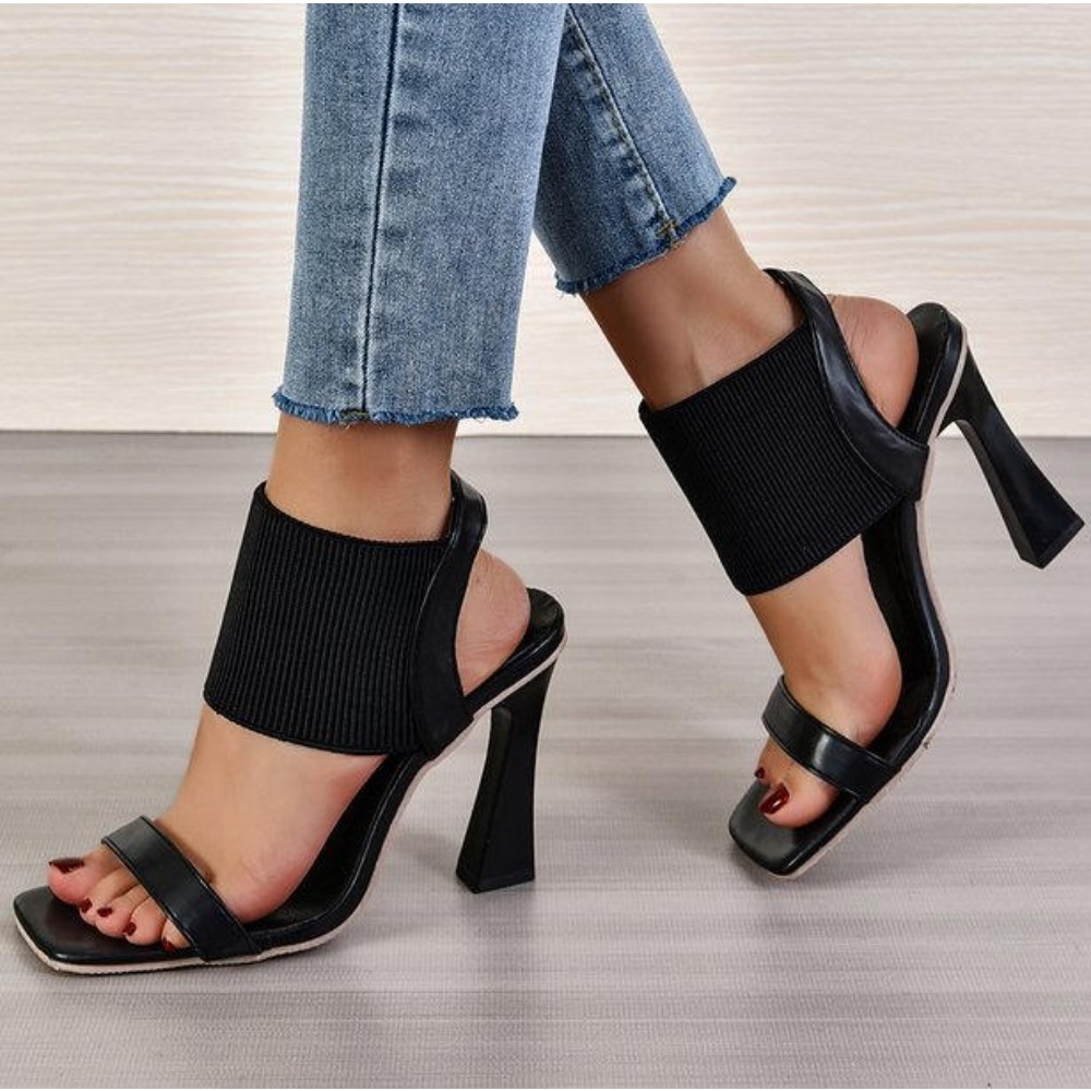 Square Toe High Heeled Sandal  - Street Fashion Rome recension och pris