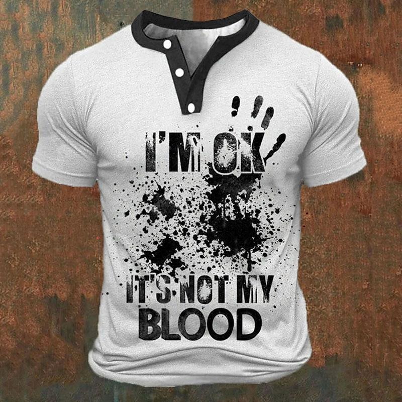 Funny 3D Letter Print Men's He - Street Fashion Clothing recension och pris