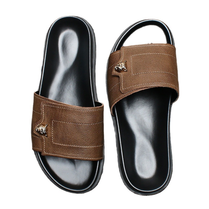 2025 New Genuine Leather Slipp - Street Fashion Men 2025 recension och pris