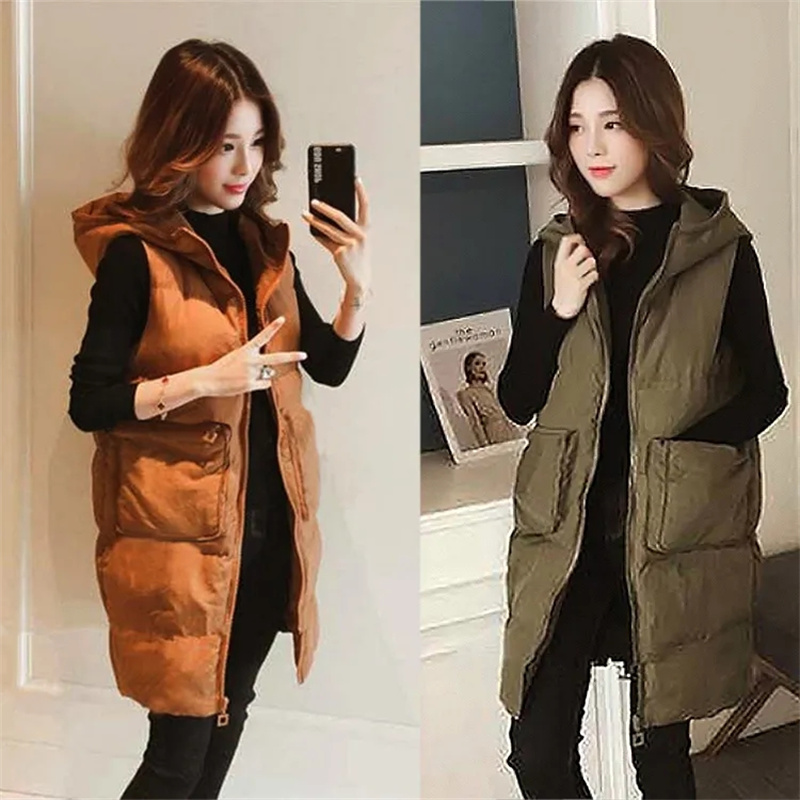 2026 New Winter Sleeveless Tan - Puffer Vest Padded recension och pris