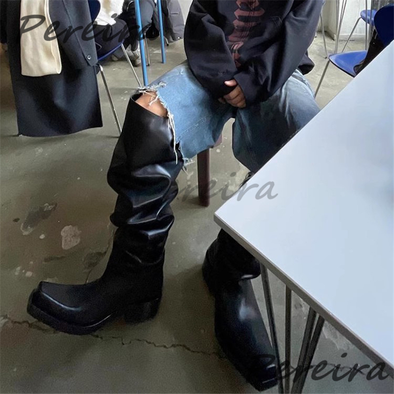 Thick Soled Over The Knee Boot - Street Fashion Rome recension och pris