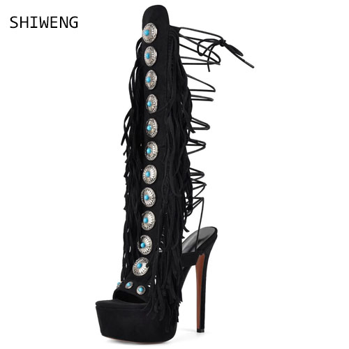 Sexy Open Toe Ladies Tassel Ge - Street Fashion Ladies recension och pris
