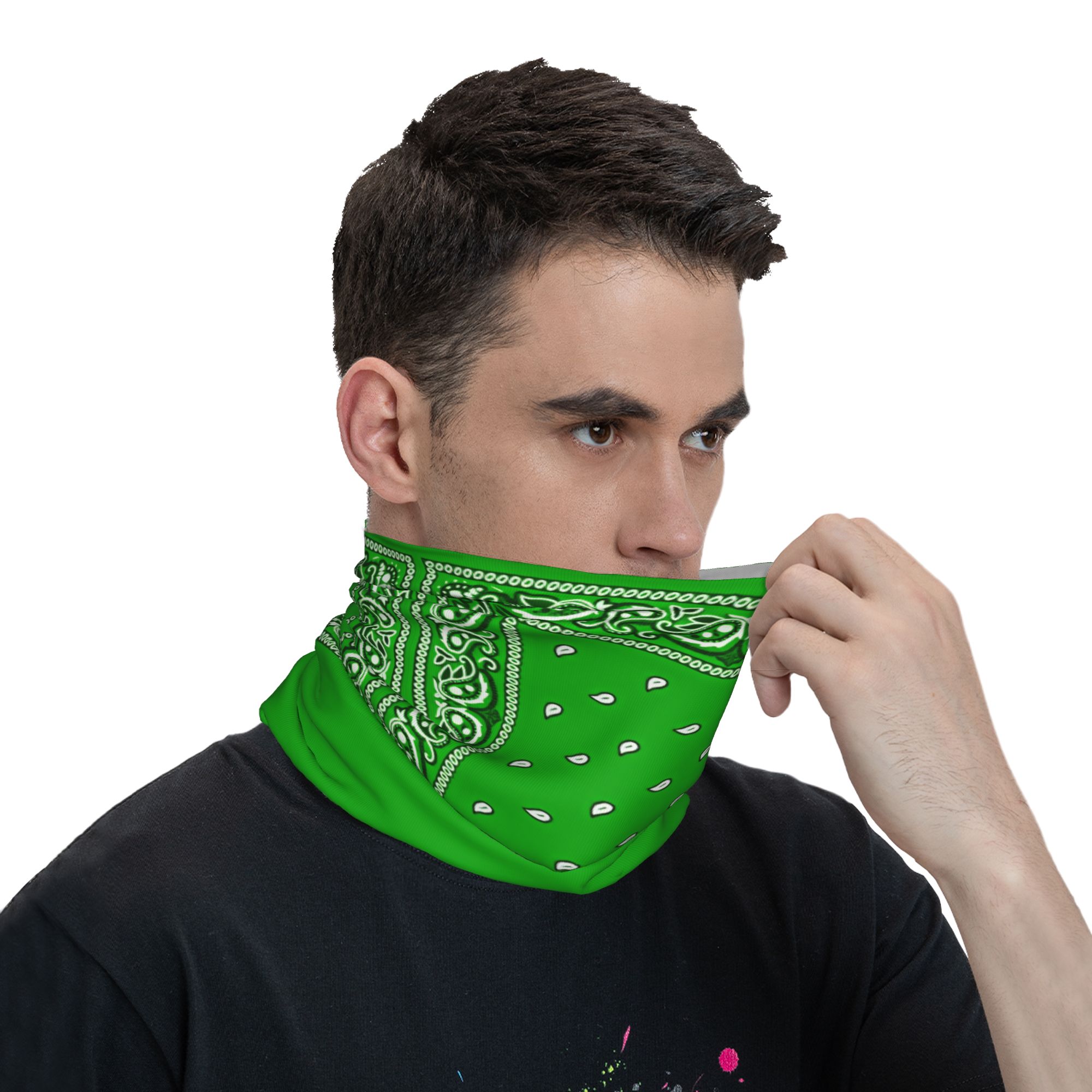 green Bandana  Cool Cycling Ma - Balaclava Face Mask recension och pris