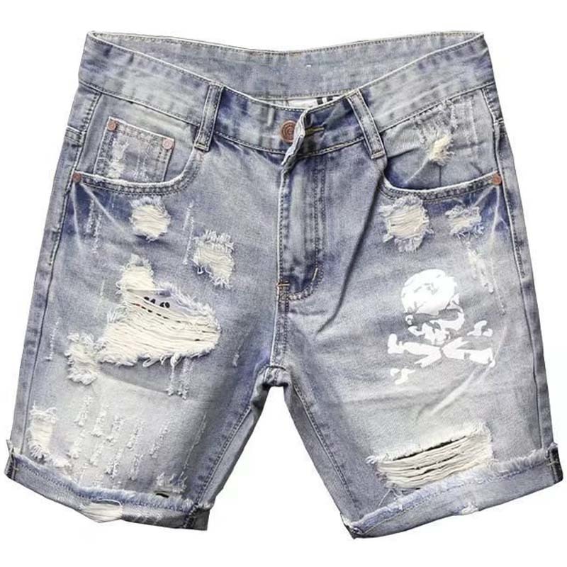 Summer Men's Worn Bead Hole Be - Street Fashion In Korea recension och pris