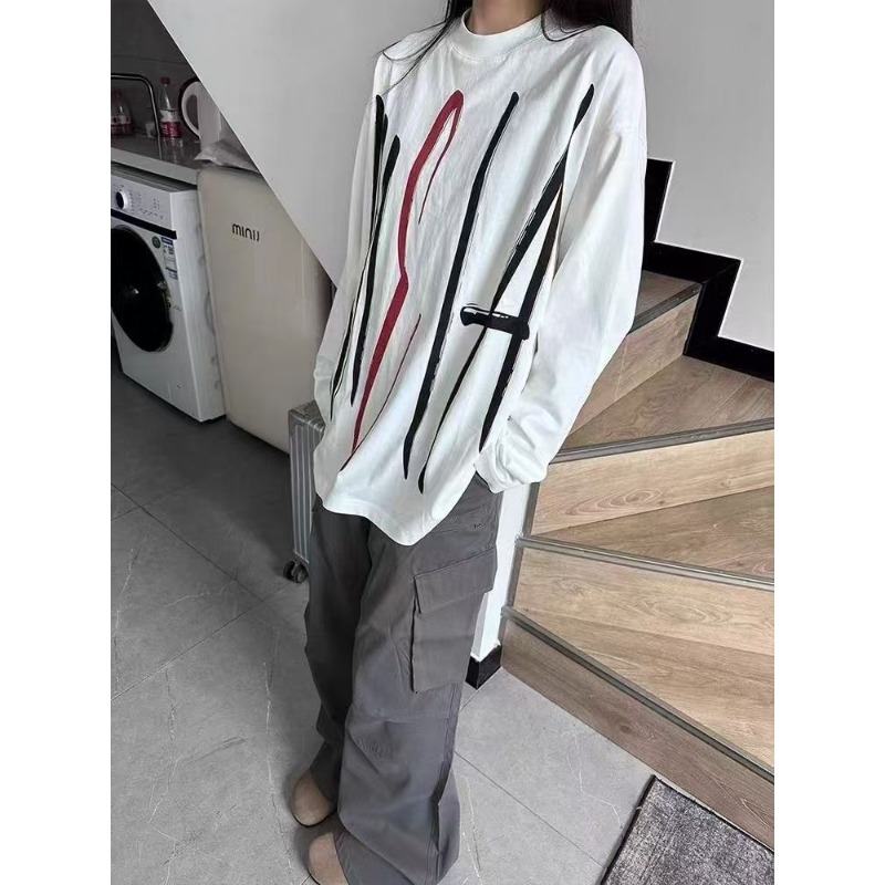 Women Oversized Crew Neck Abst - Longline Tee Oversized recension och pris